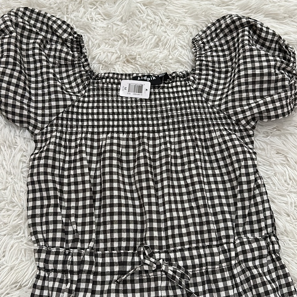 Kidpik Gingham Jumpsuit - Picture 2 of 6